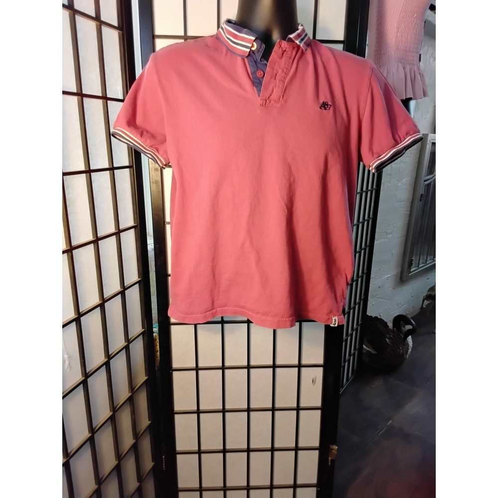 Aeropostle Mens Polo Shirt M Coral